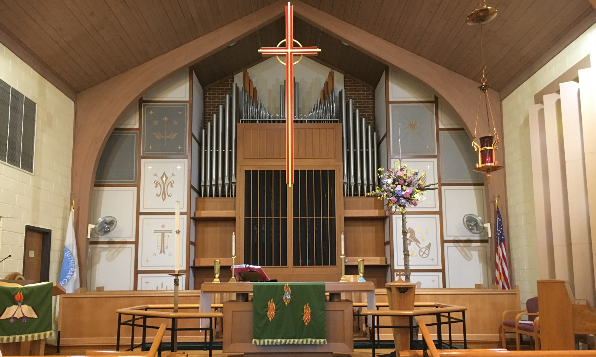 St. Mark's altar at the front of the church